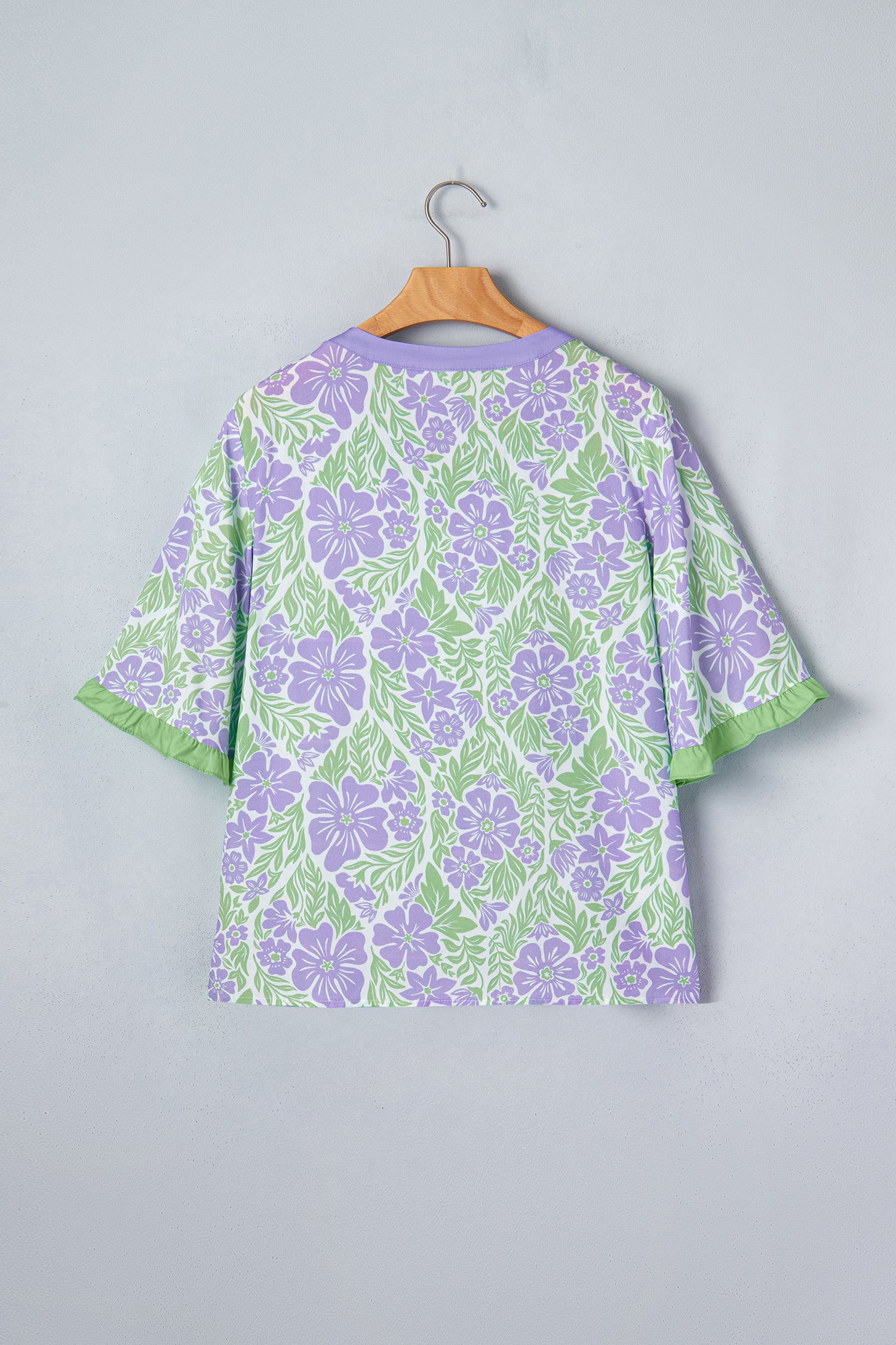 Made You Look Purple Floral Print Top