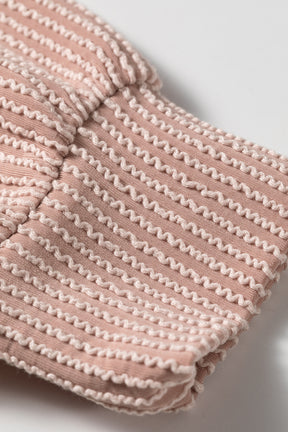 Cozy By Choice Ribbed Zipper Collar Top
