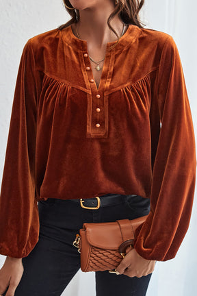 Autumn Luxe Velvet Top
