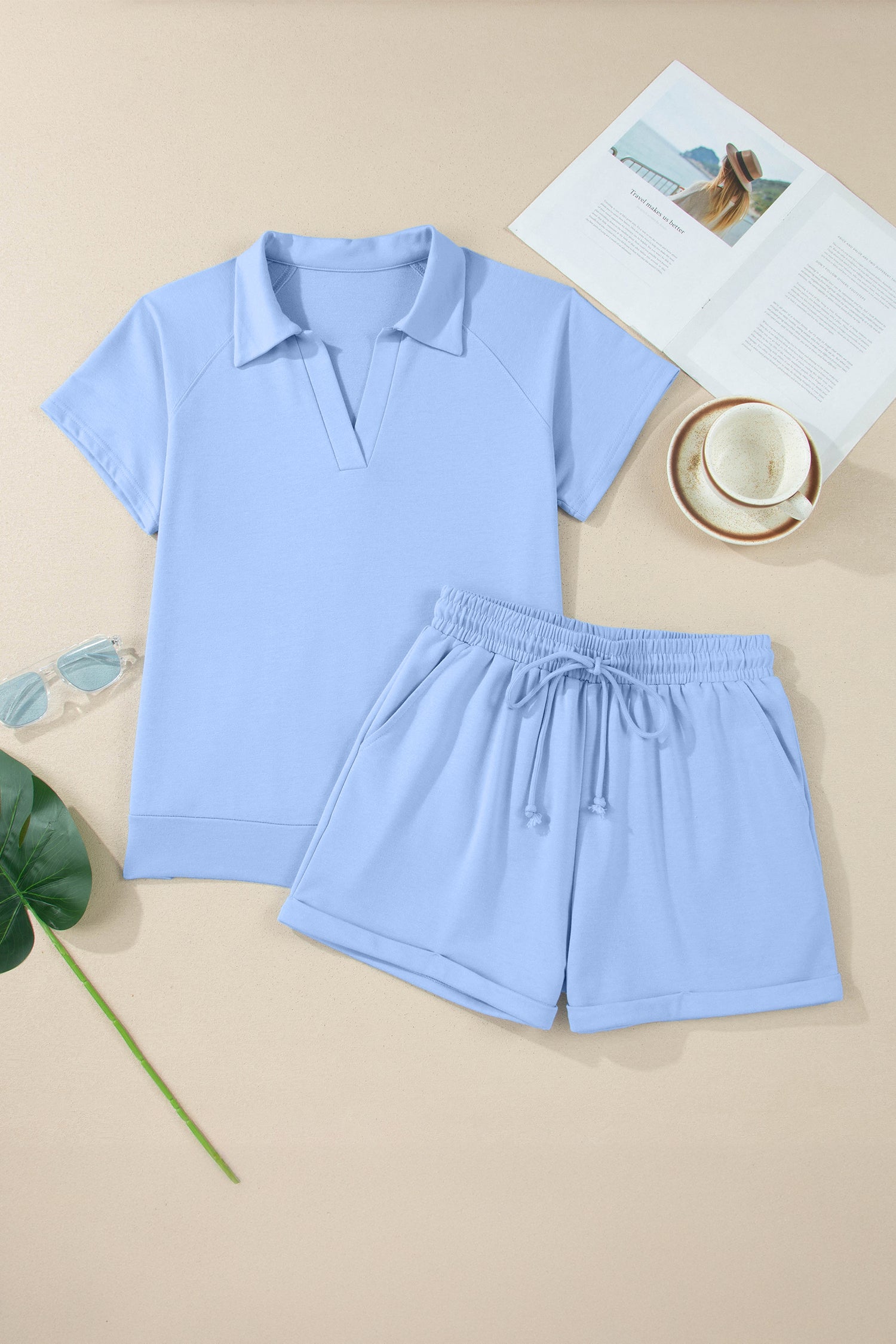 Match Made Easy Light Sky Blue 2pc Set