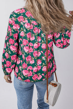 Fresh Is Key Floral Printed Puff Sleeve Top