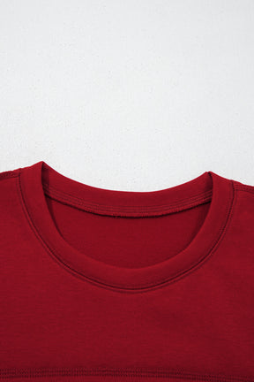 Here For It Racing Red Top and Barrel Pant Set