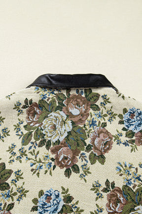 Wildflower Mist Floral Print Zip Up Jacket