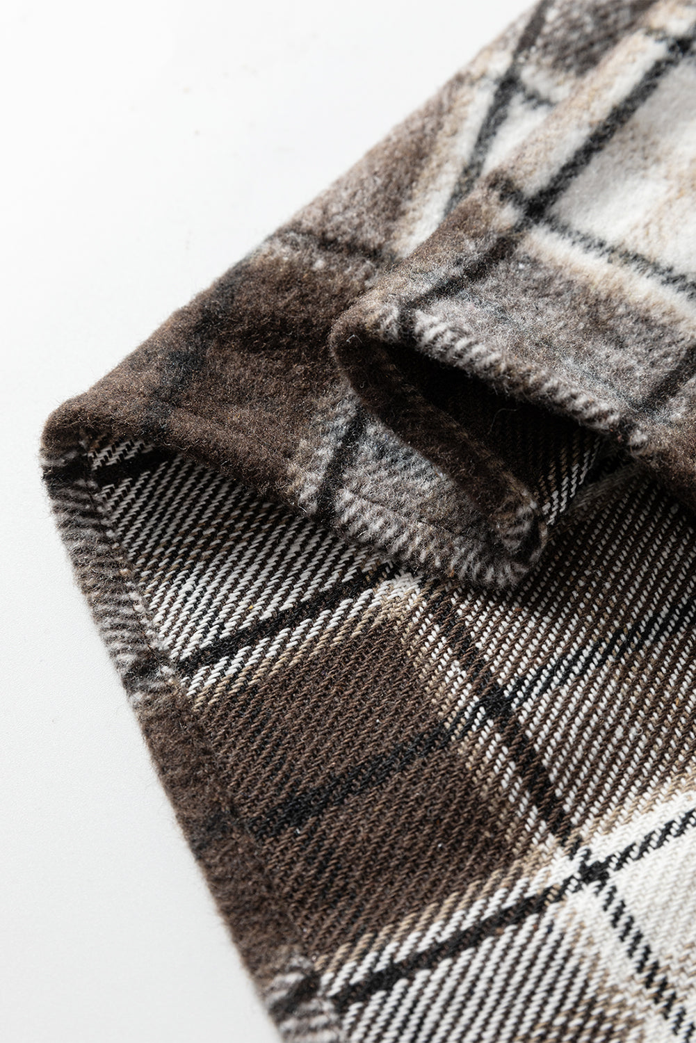 Just Pretty Things Plaid Boyfriend Shacket