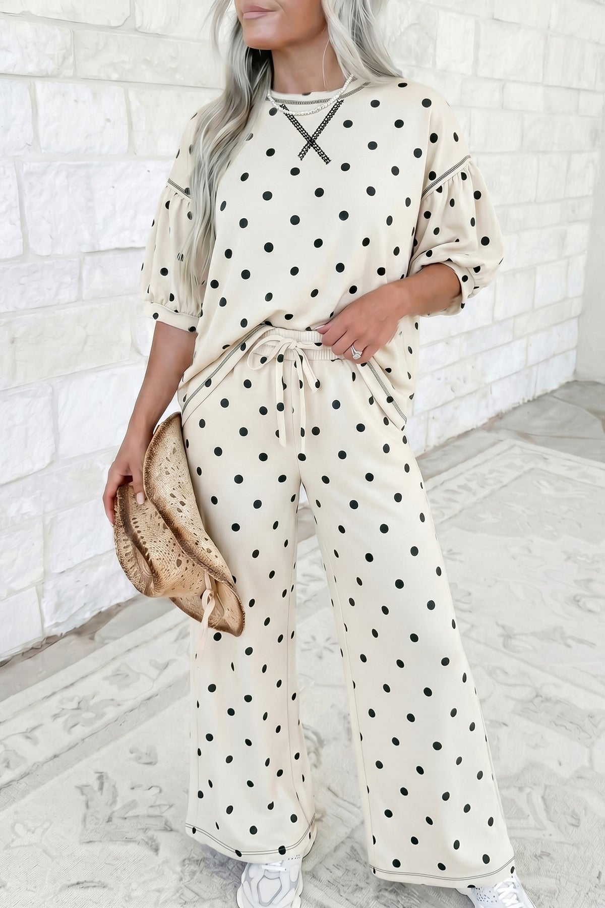 Seeing Spots Top And Pant Set (2 Colors)