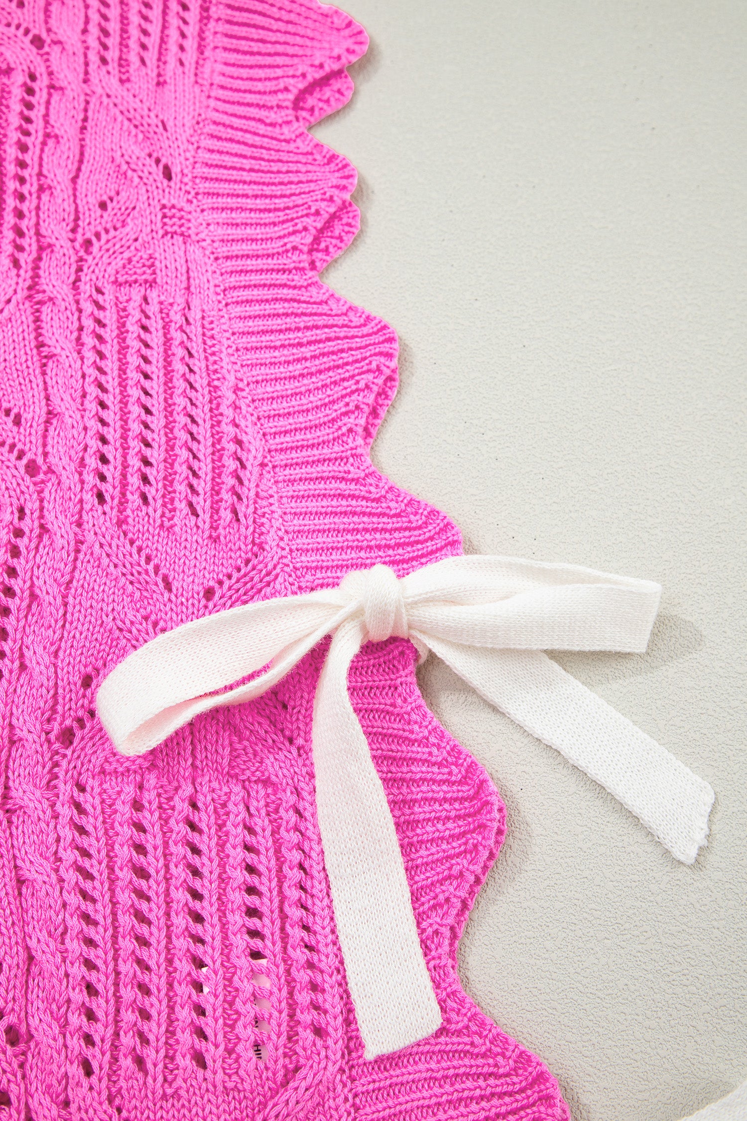 How About That Bonbon Knit Bow Top