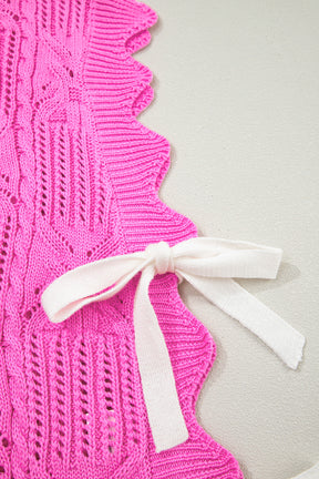How About That Bonbon Knit Bow Top
