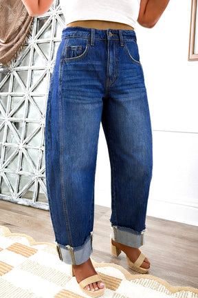 Turn It Up Ankle-length Jeans (2 Colors)