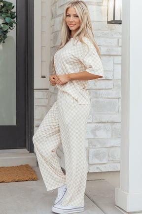 Everything In Check 2pc Lounge Set