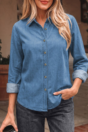 Fade Into You Denim Top