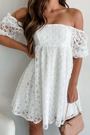 Classy By Nature Lace Empire Waist Dress