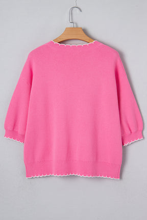 Bow My Gosh Pink Sweater