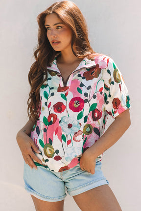 Oh My Darling Pink Floral Print Top