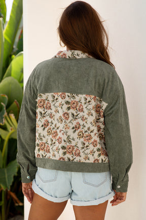 Autumn Bloom Ribbed Floral Jacket (3 Colors)