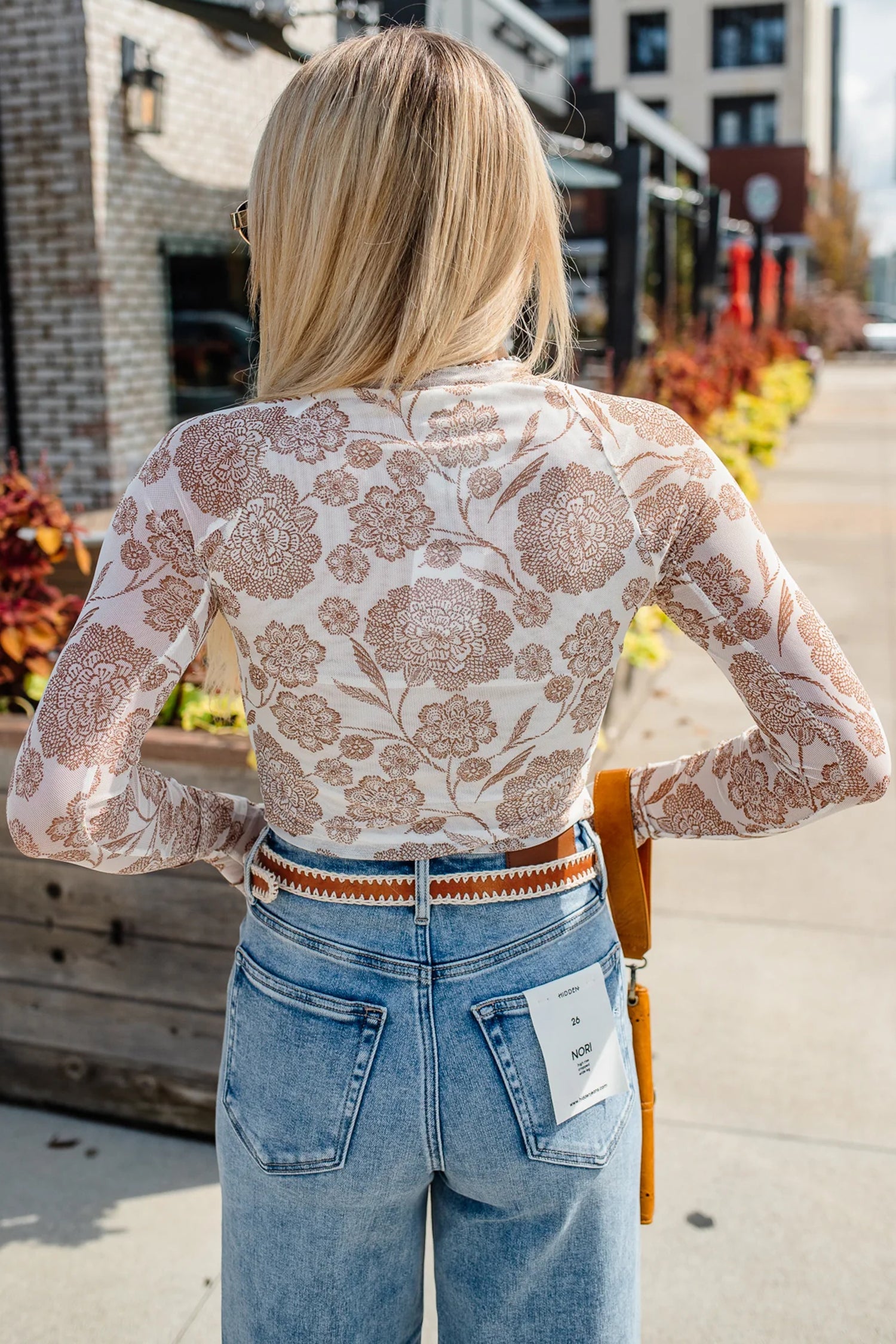 Pretty In Floral Mesh Top