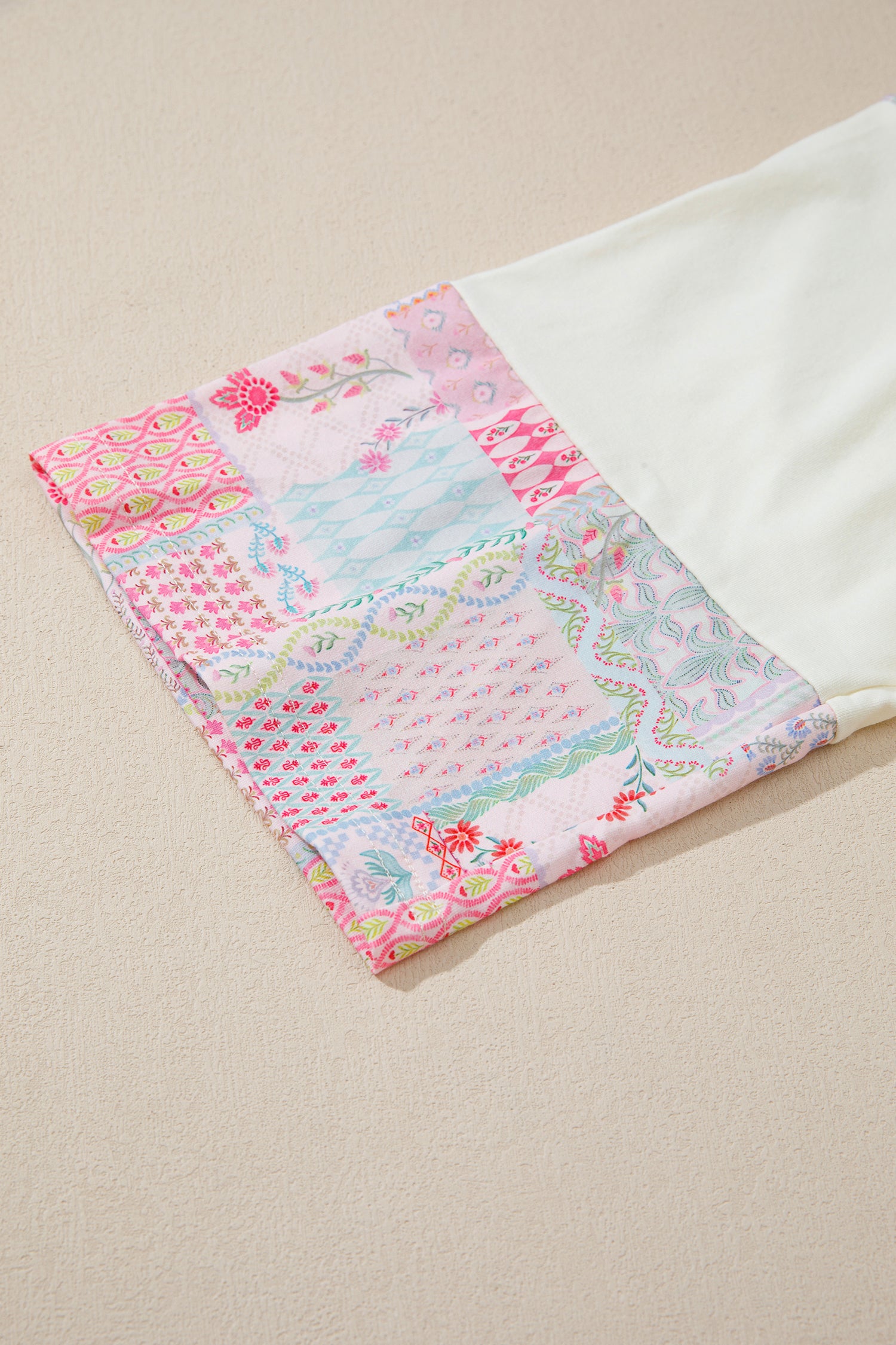 Day To Day Floral Patchwork Top