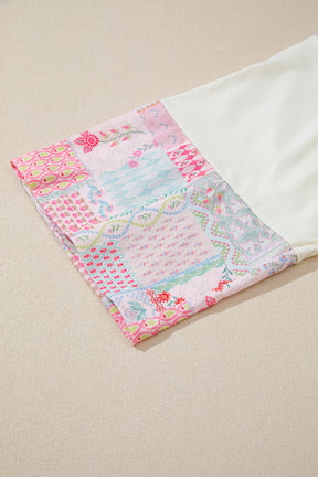 Day To Day Floral Patchwork Top