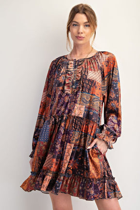 Chasing Autumn Dress - DR270BR