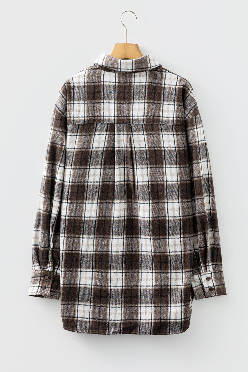 Just Pretty Things Plaid Boyfriend Shacket