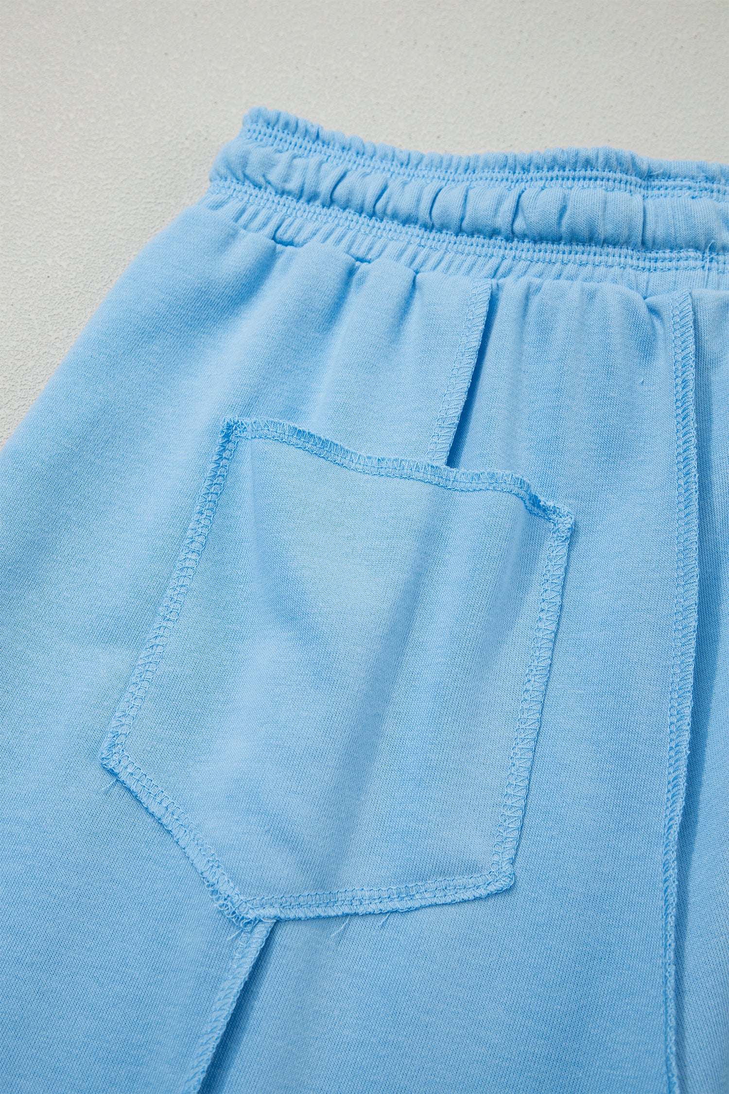 Here For It Sky Blue Top and Barrel Pant Set