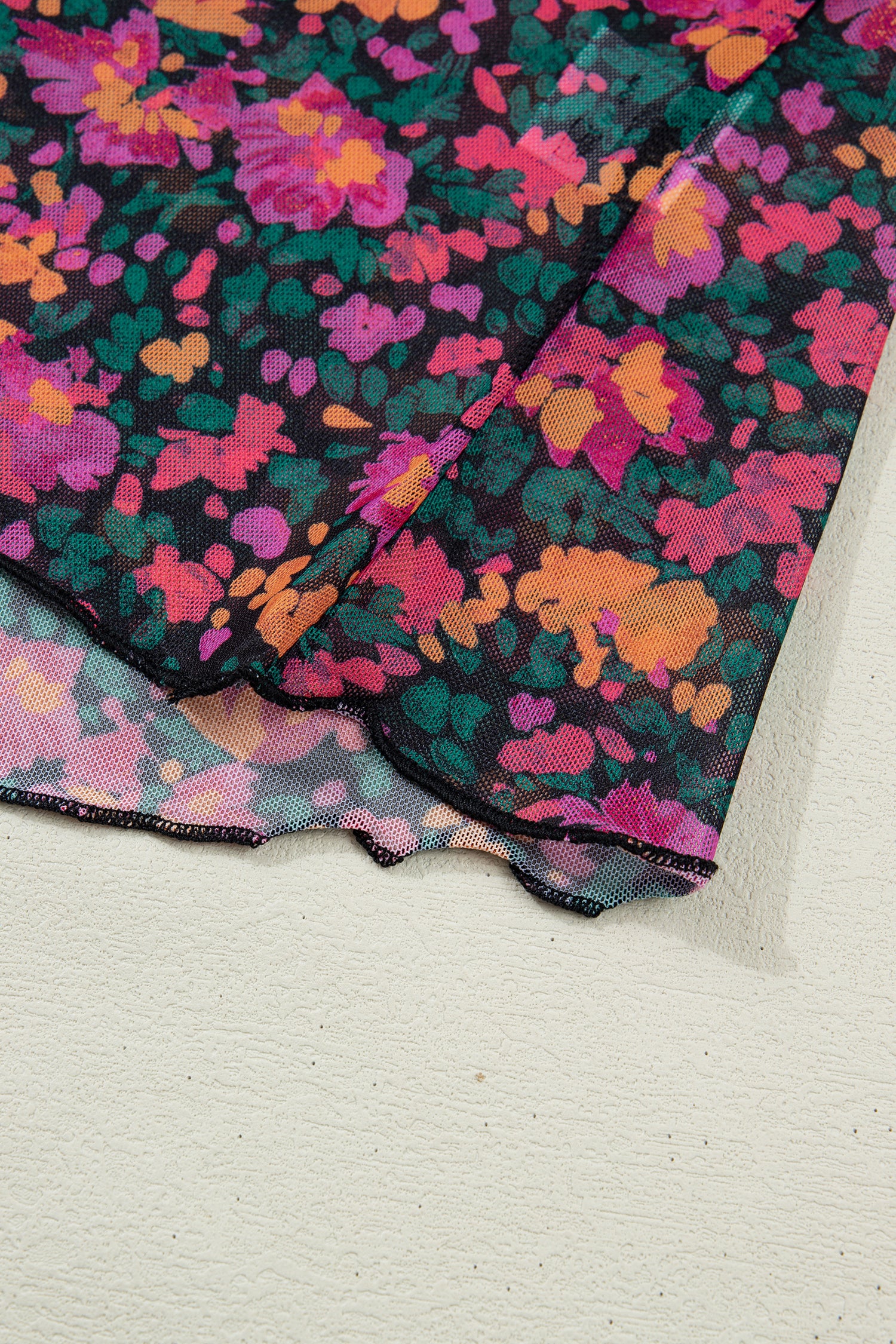 Wild Rose Spirit Mesh Top