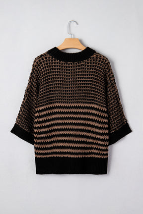 Trust The Journey Stripe Sweater