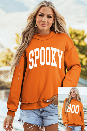 Spooky Season Mock Neck Sweatshirt