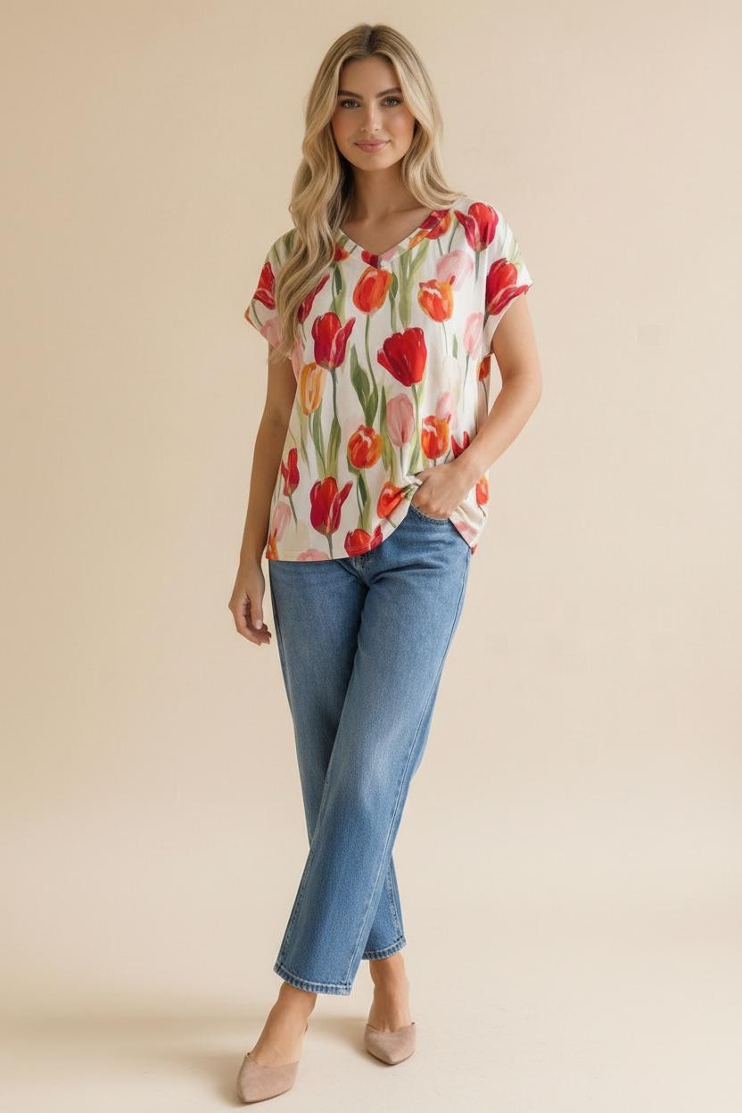 Tiptoe Through The Tulips Top - S726MU