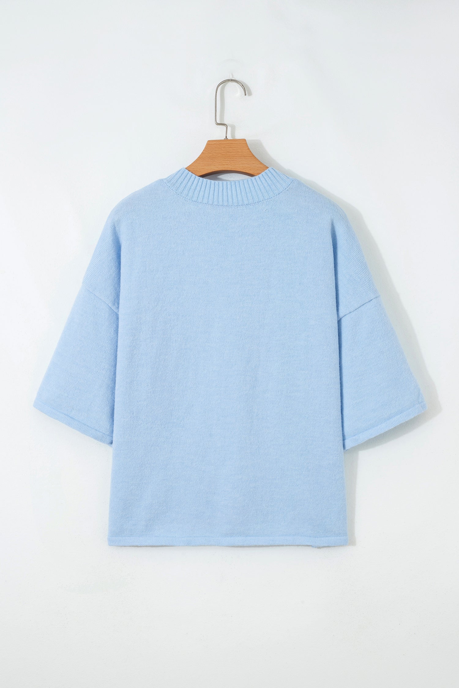 Easy To Style Blue Knit Sweater Cardigan