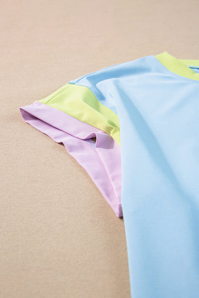 It's A Match Sky Blue Color Block Set