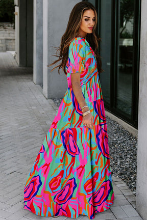 Favorite Forever Multicolor Floral Print Maxi Dress