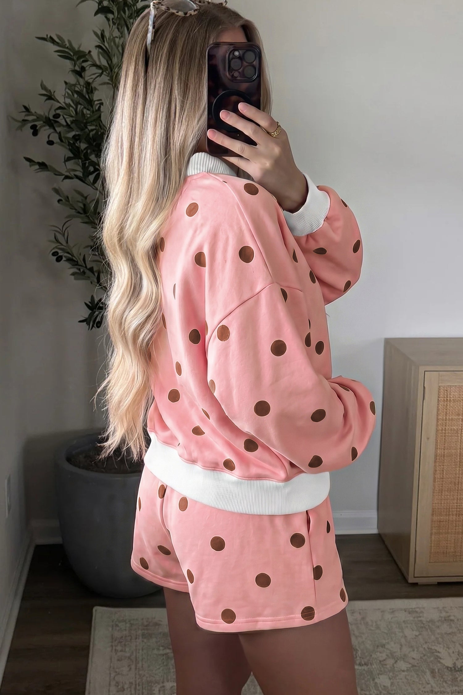 Sweet On Spots Top And Short Set (2 Colors)