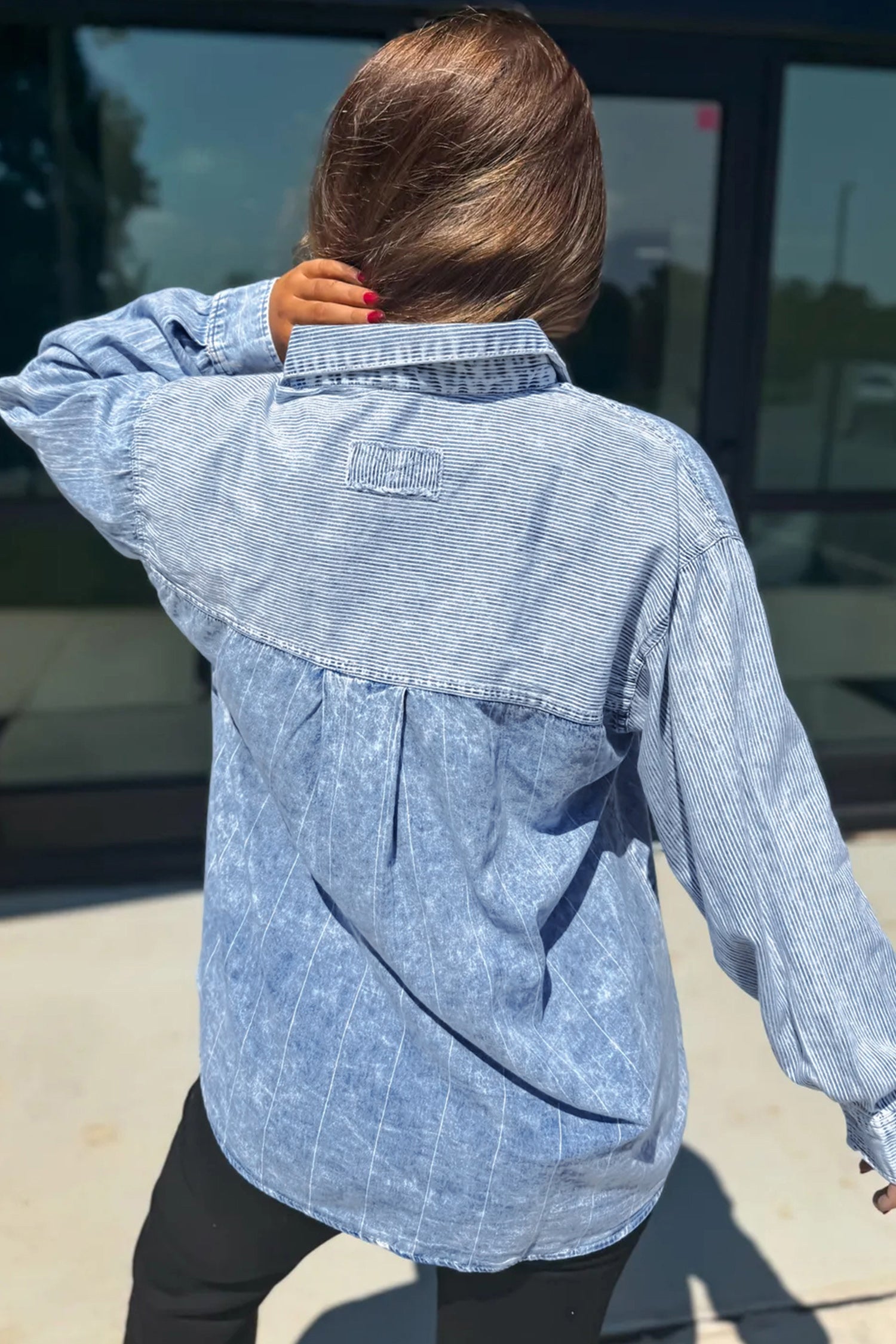Denim With A Twist Top
