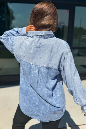 Denim With A Twist Top