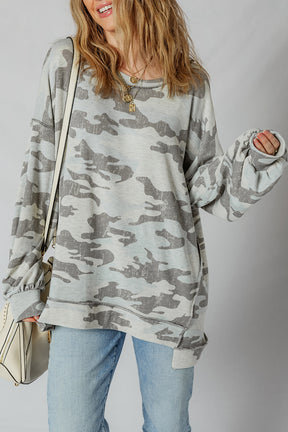 Nowhere To Hide Multicolor Camouflage Sweatshirt