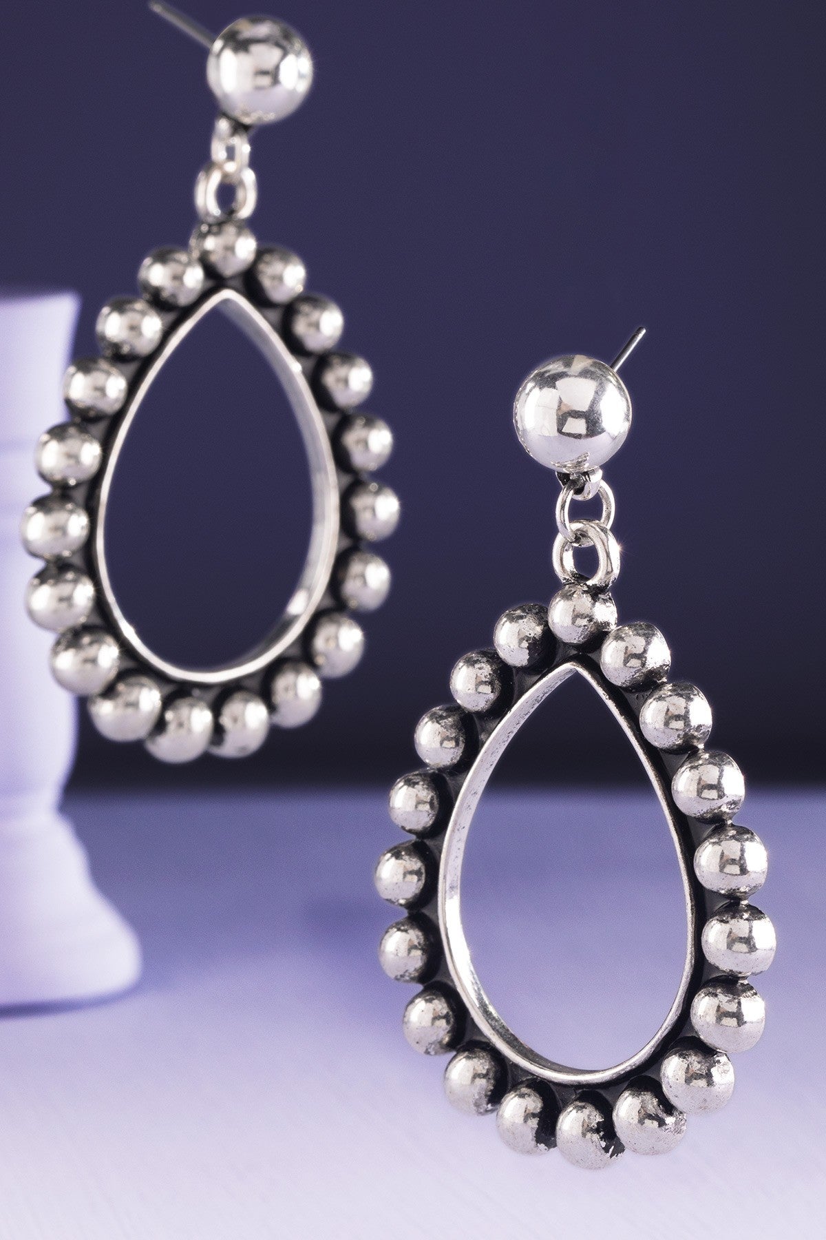 Western Teardrop Dangle Earrings - E060SI