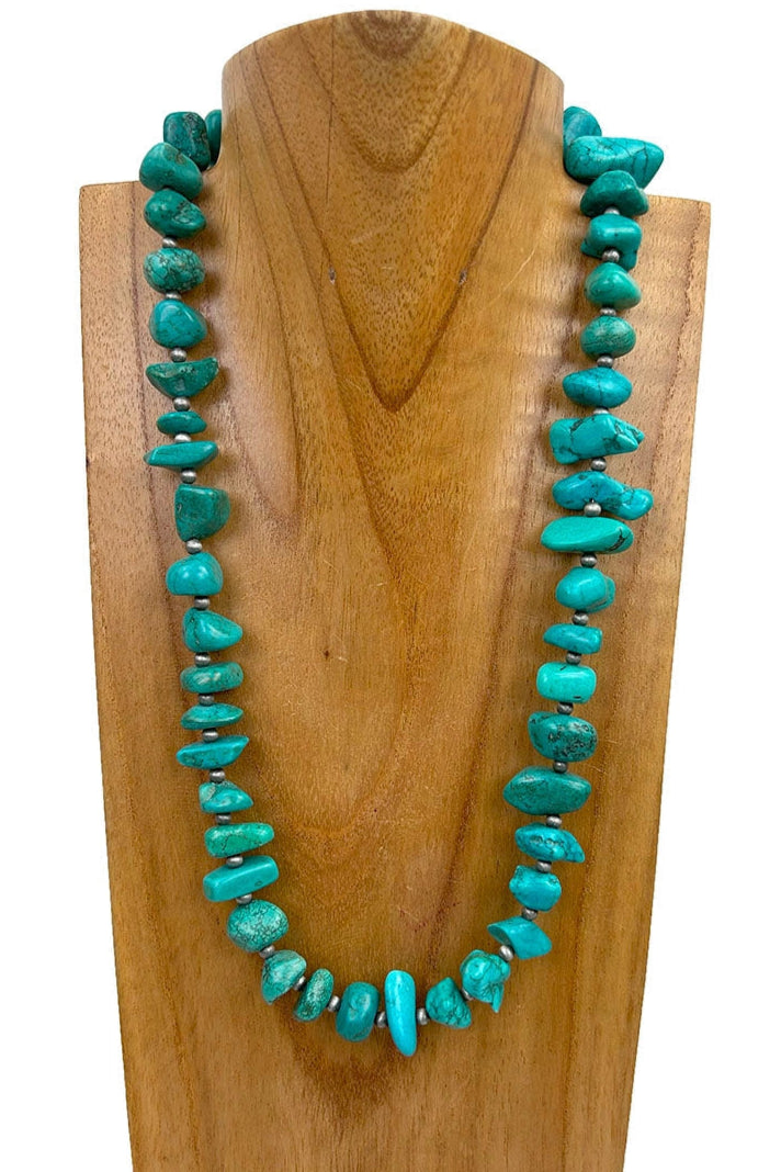 Chunky Turquoise Necklace - N034TU