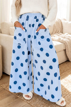 Make Your Mark Polka Dot Wide Leg Pants (4 Colors)