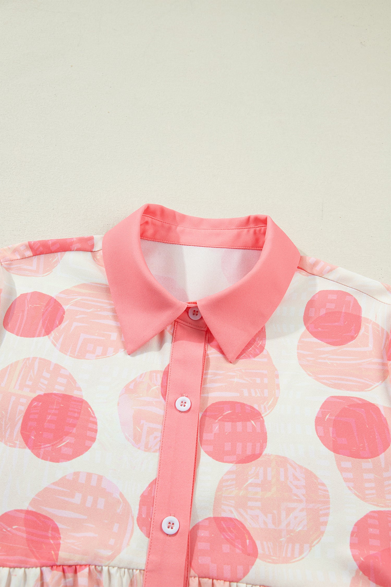 Glamour Girl Pink Polka Dot Top