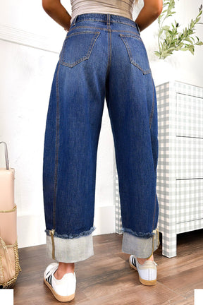 Turn It Up Ankle-length Jeans (2 Colors)