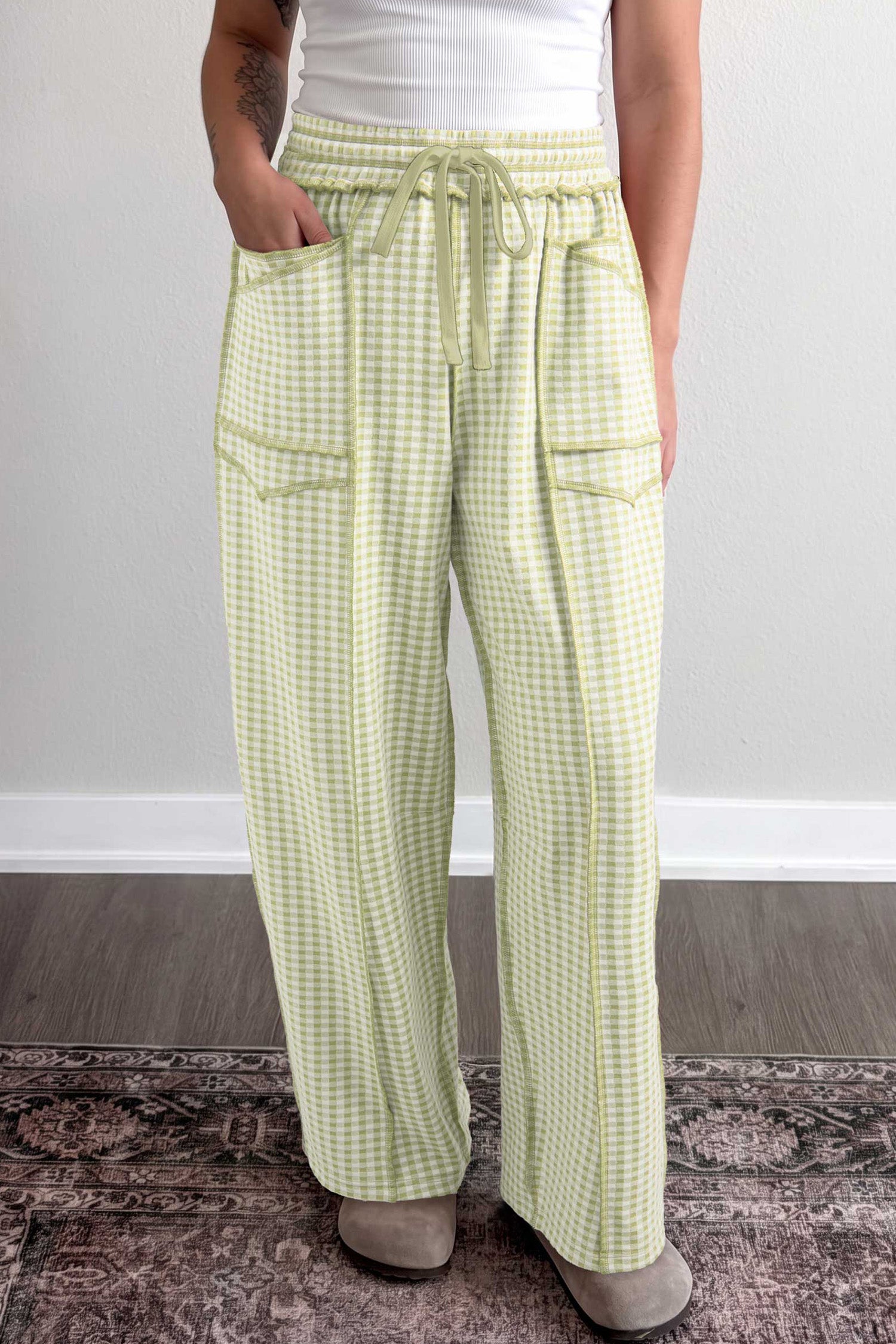 Gingham On The Go Pants (2 Colors)