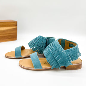 Fringe Star Sandal in Teal - SHO2774TE