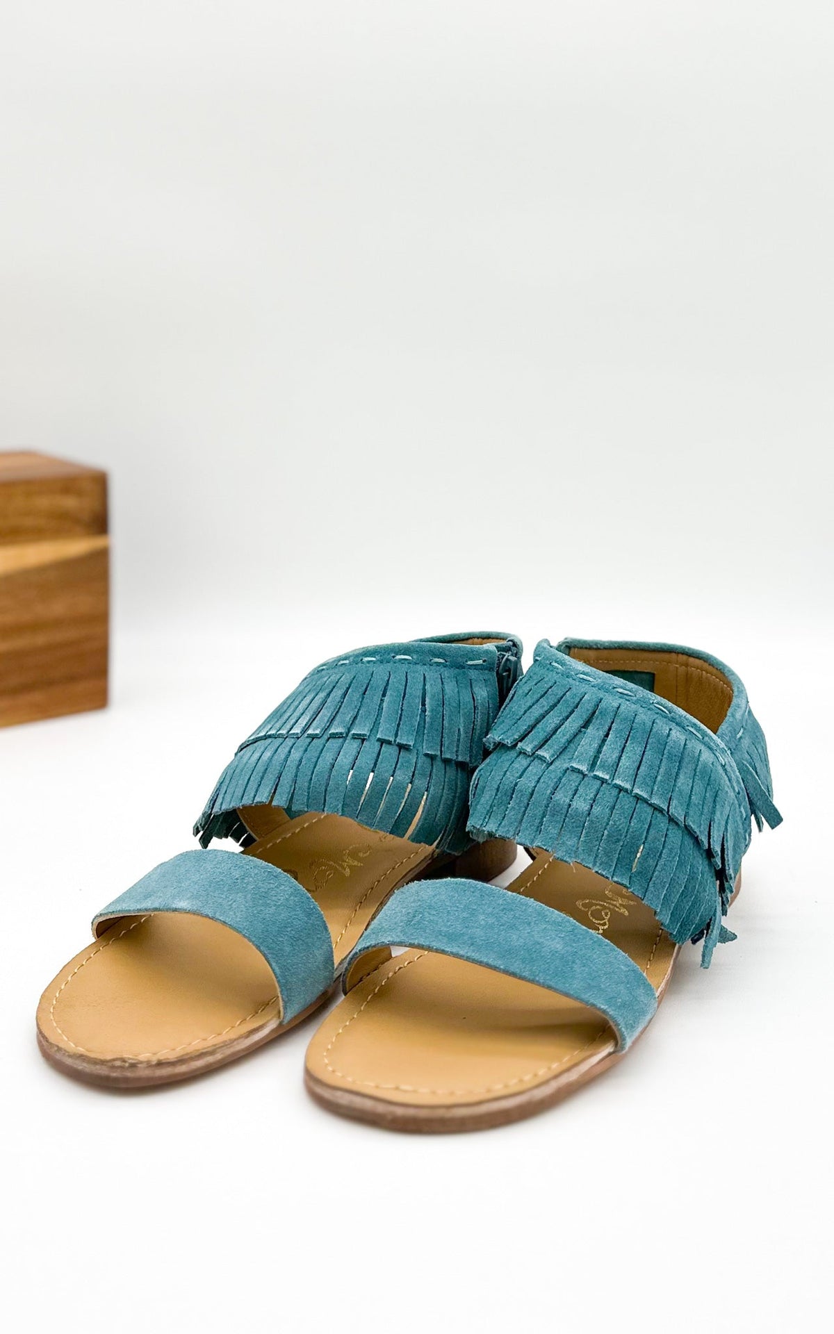 Fringe Star Sandal in Teal - SHO2774TE