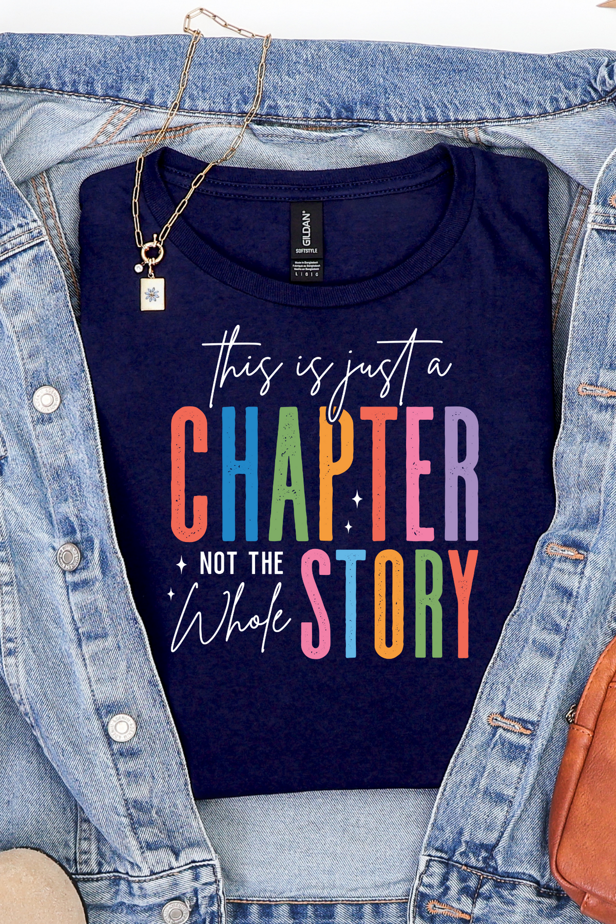 Just a Chapter in Navy Graphic Tee and Sweatshirt