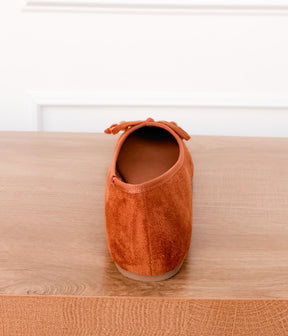 Leilani Beaded Ballet Flat in Tan