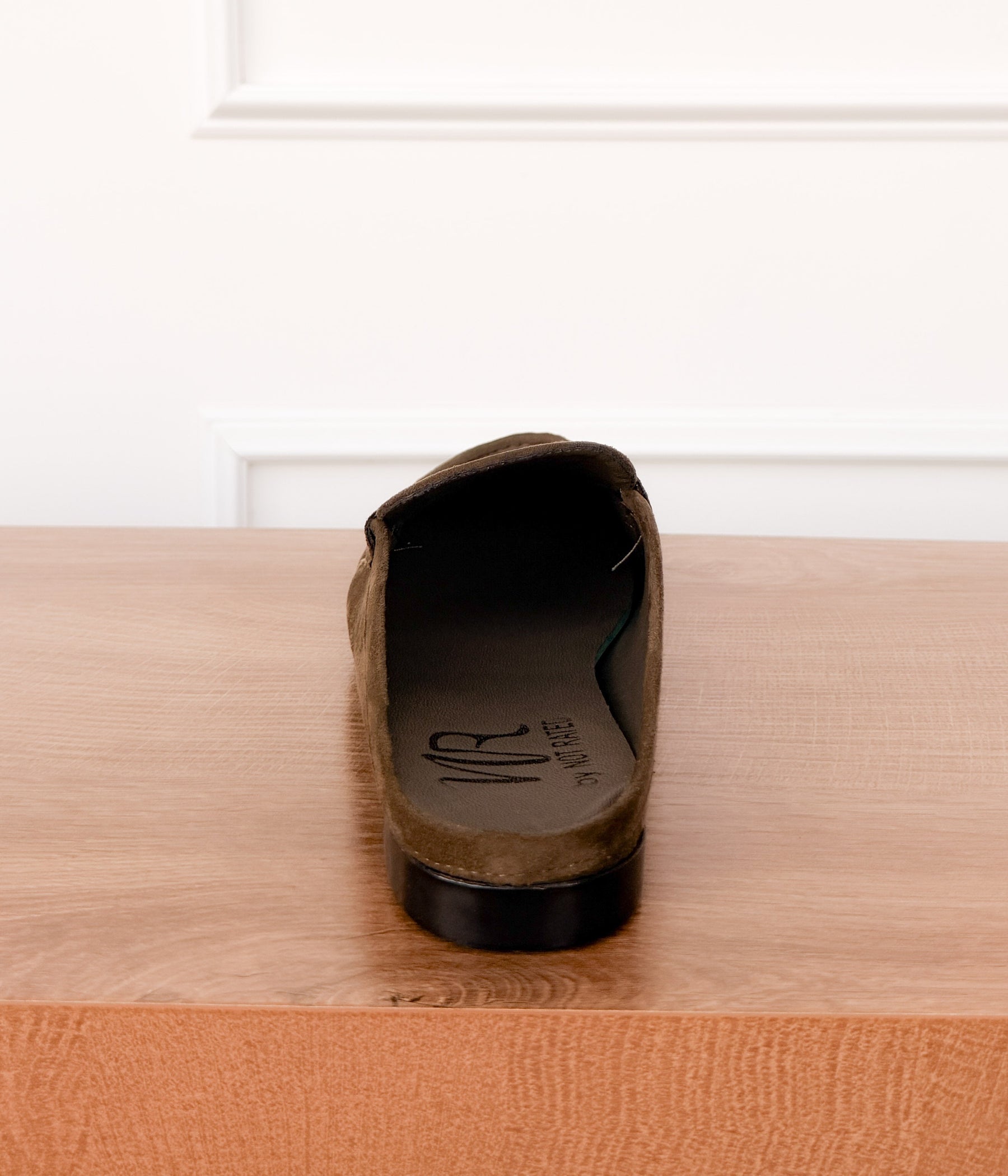 Margot Slide Loafer in Olive