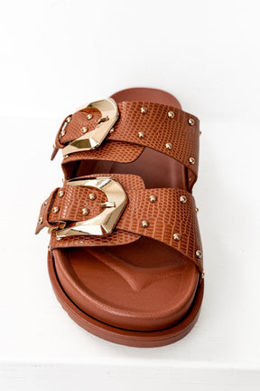 Marigold Sandal in Cognac