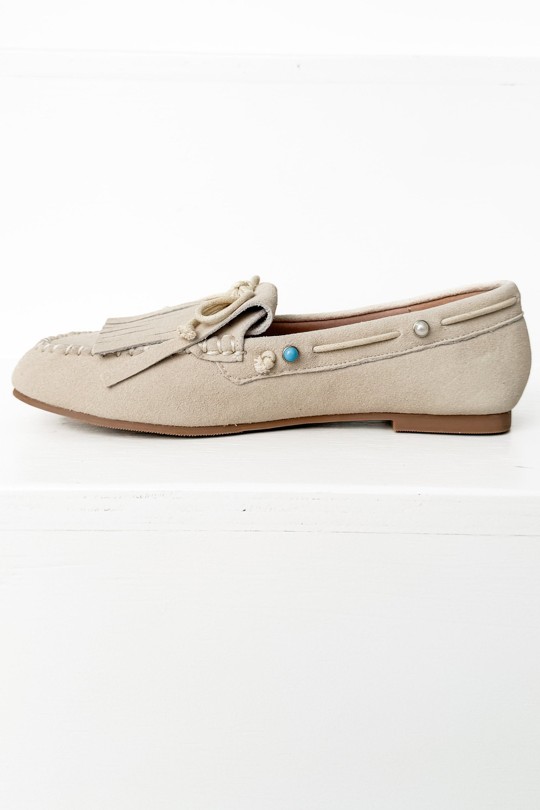 Moccasin Flats in Cream