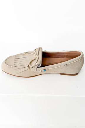 Moccasin Flats in Cream
