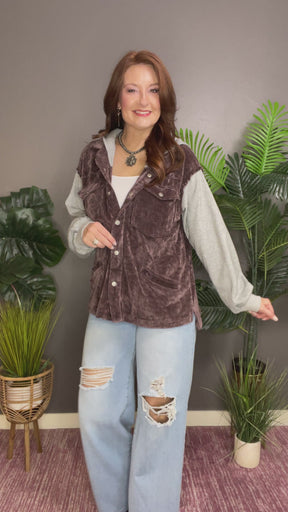 Girls In The Hood Plum Jacket - OT074PM